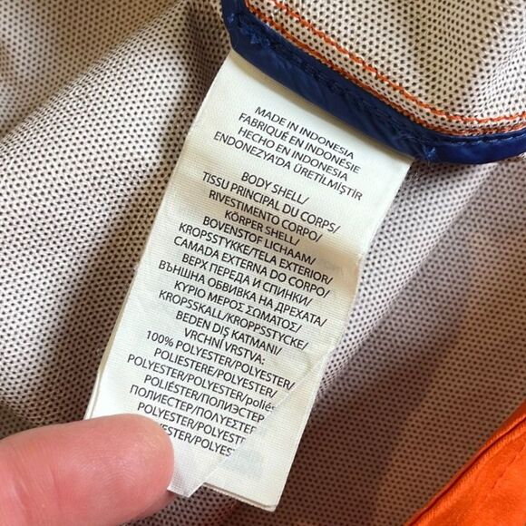 Polo Ralph Lauren PGA 2020 Hooded Windbreaker Full Zip Medium Blue Orange Golf - Picture 6 of 8